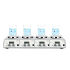 MS-H340-S4 LCD 4-Channel Digital Magnetic Hotplate Stirrer/MS-H340-S4/Work plate Dimension Ø 135mm(5inch) x 4/DLAB USA